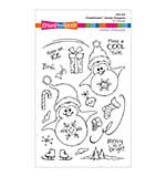 Stampendous Clear Stamps - Stampendous FransFormer Snowy Penguins Clear Stamp Set