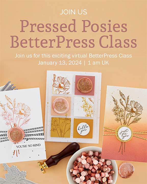 Spellbinders Pressed Posies - CLASS BetterPress Posies Class Kit
