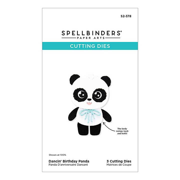 SO: Spellbinders Shapeabilties - Dancin Birthday Panda Etched Dies