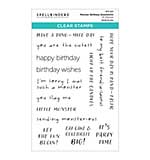 Spellbinders Clear Stamps - Monster Birthday Sentiments Clear Stamp Set