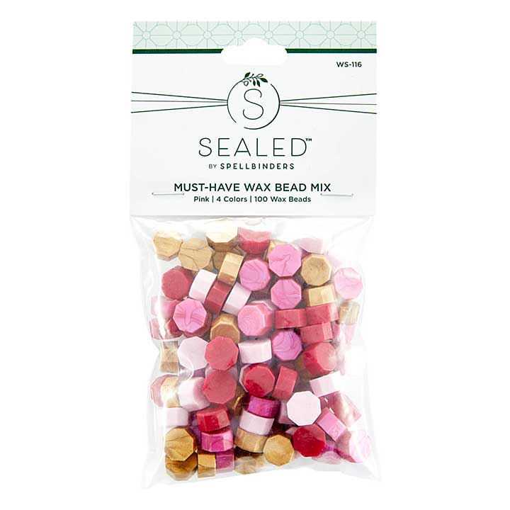 Spellbinders Accessories - Must-Have Wax Bead Mix Pink from The Sealed by Spellbinders Collection