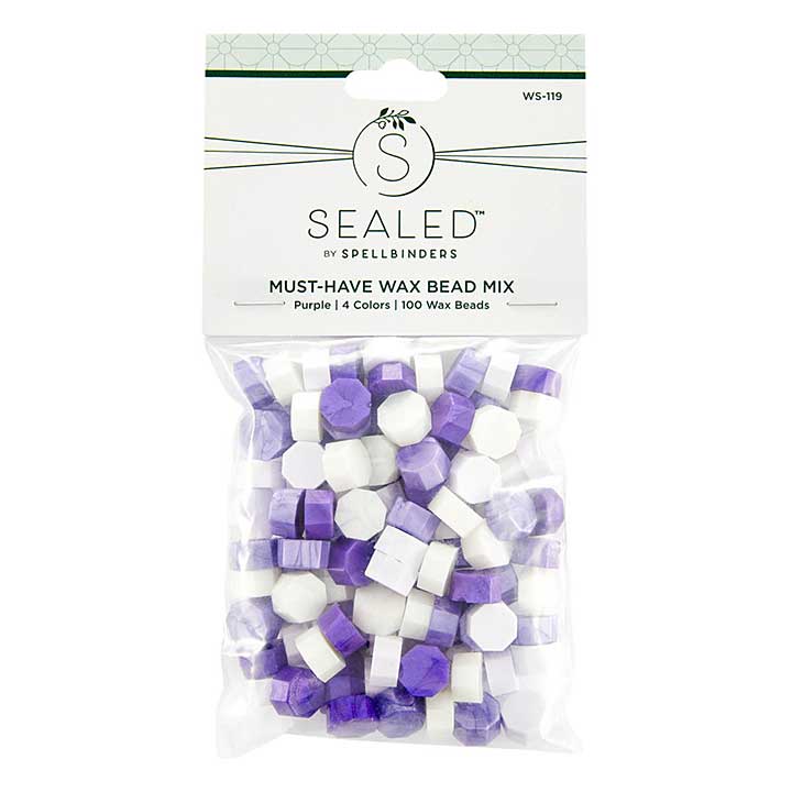 Spellbinders Accessories - Must-Have Wax Bead Mix Purple from The Sealed by Spellbinders Collection