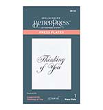 PAScribe Press Plates - Copperplate Thinking of You Press Plate (Paul Antonio)