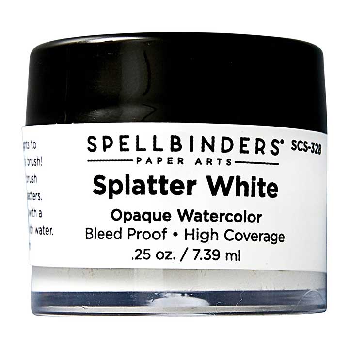SO: Spellbinders SPA Source - Splatter White Opaque Watercolor