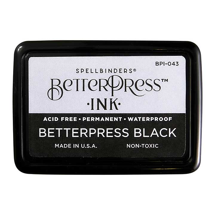 SO: Spellbinders Full Size BetterPress Black Ink Pad (BPI-043)