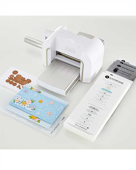 SO: Spellbinders Platinum Scout - WHITE - Die Cutting and Embossing Machine (3.5in Platform)