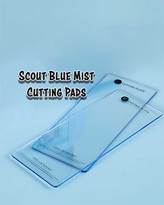 Spellbinders Platinum Scout BLUE MIST Compact Cutting Plates (C) Pads
