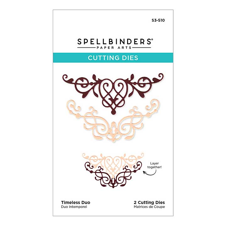 Spellbinders Shapeabilties - Timeless Duo Etched Dies