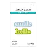 Spellbinders Shapeabilties - Hello Smile Etched Dies