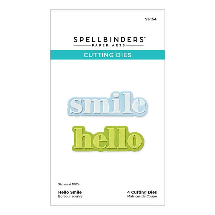 Spellbinders Shapeabilties - Hello Smile Etched Dies