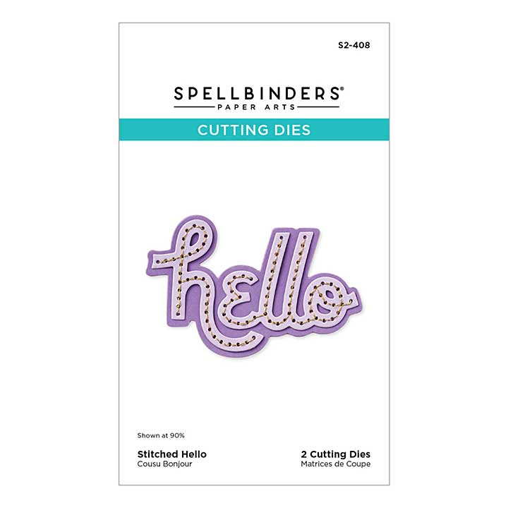 Spellbinders Shapeabilties - Stitched Hello Etched Dies