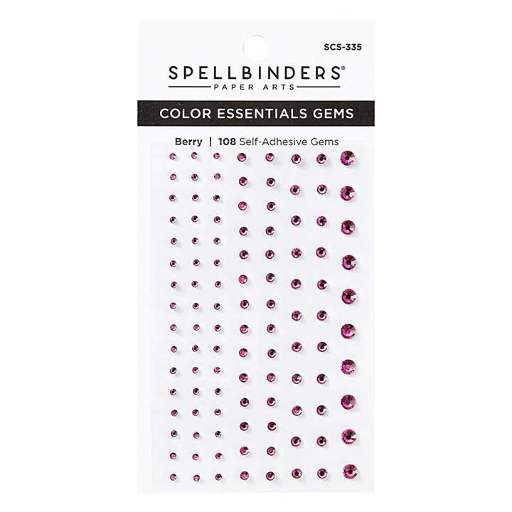 SB Self Adhesive Gems - Berry Color Essentials Gems