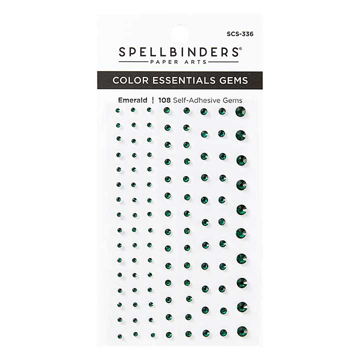 SB Self Adhesive Gems - Emerald Color Essentials Gems