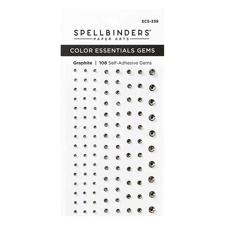 SB Self Adhesive Gems - Graphite Color Essentials Gems