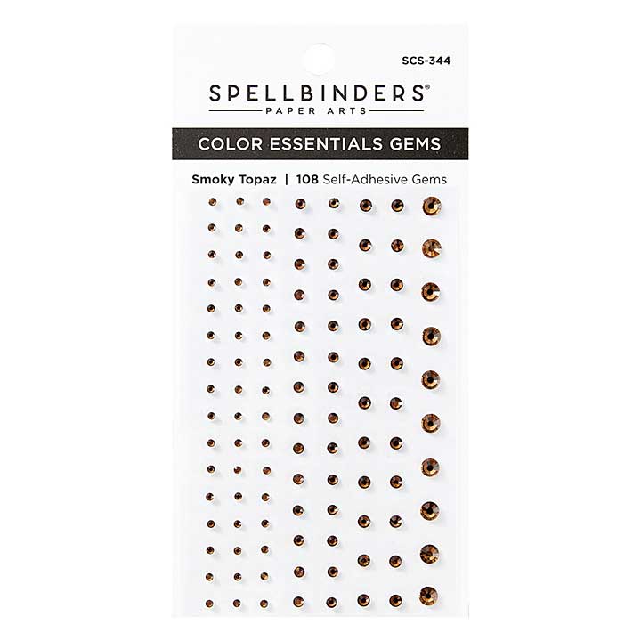 SB Self Adhesive Gems - Smoky Topaz Color Essentials Gems