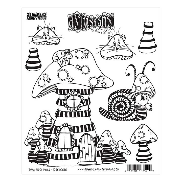 Dyan Reaveley Clear Stamps - Toadstool Tales Cling Stamps from Stamps and Dies by Dyan Reaveley