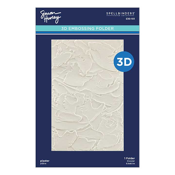 SO: Simon Hurley 3D Embossing Folder - Plaster 3D Embossing Folder from Simons Birthday Bash Collection by Simon Hurley