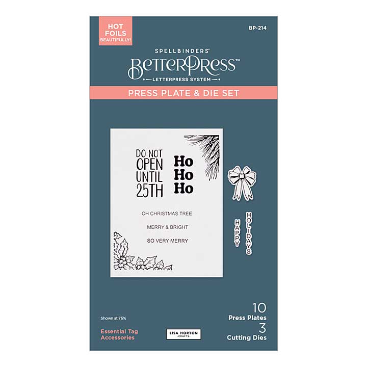 SO: Lisa Horton Plates and Dies - Essential Tag Accessories Press Plate and Die Set