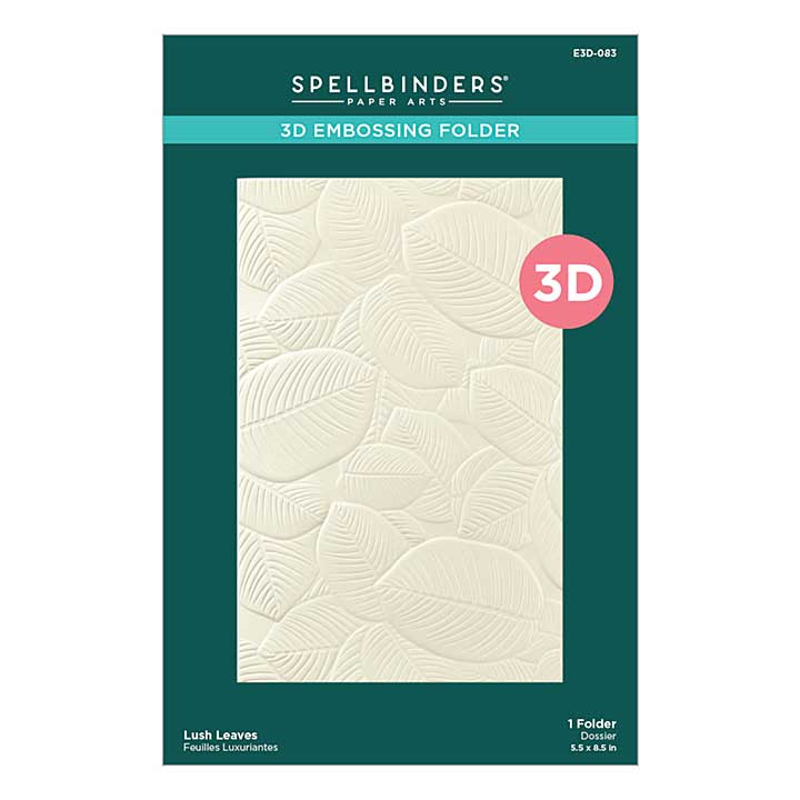 Spellbinders 3D Embossing Folder - Lush Leaves 3D Embossing Folder