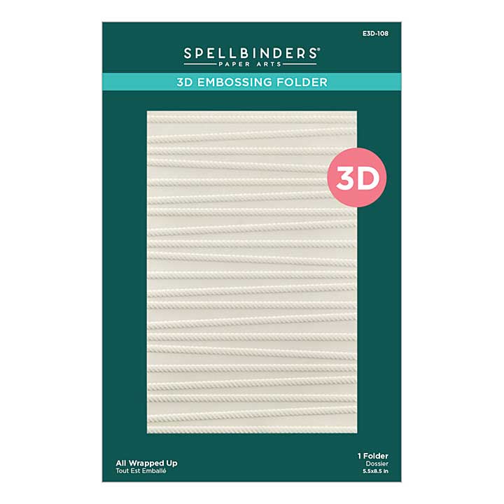 SO: Spellbinders 3D Embossing Folder - All Wrapped Up 3D Embossing Folder