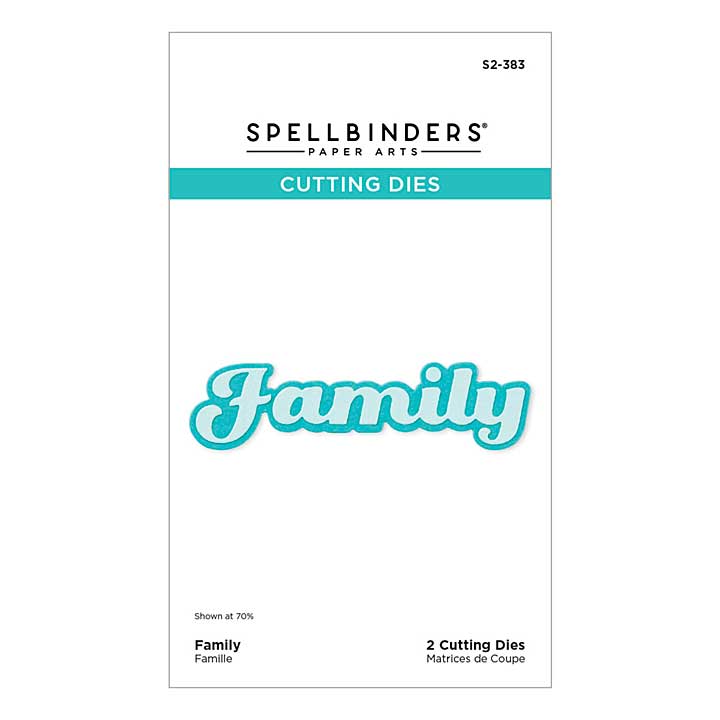 Spellbinders Shapeabilities - Family Etched Dies