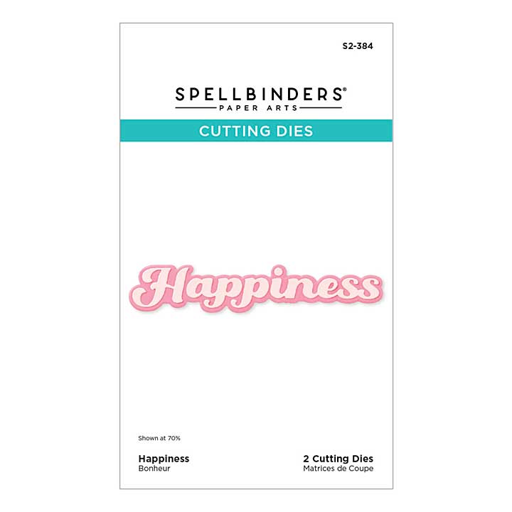 Spellbinders Shapeabilities - Happiness Etched Dies