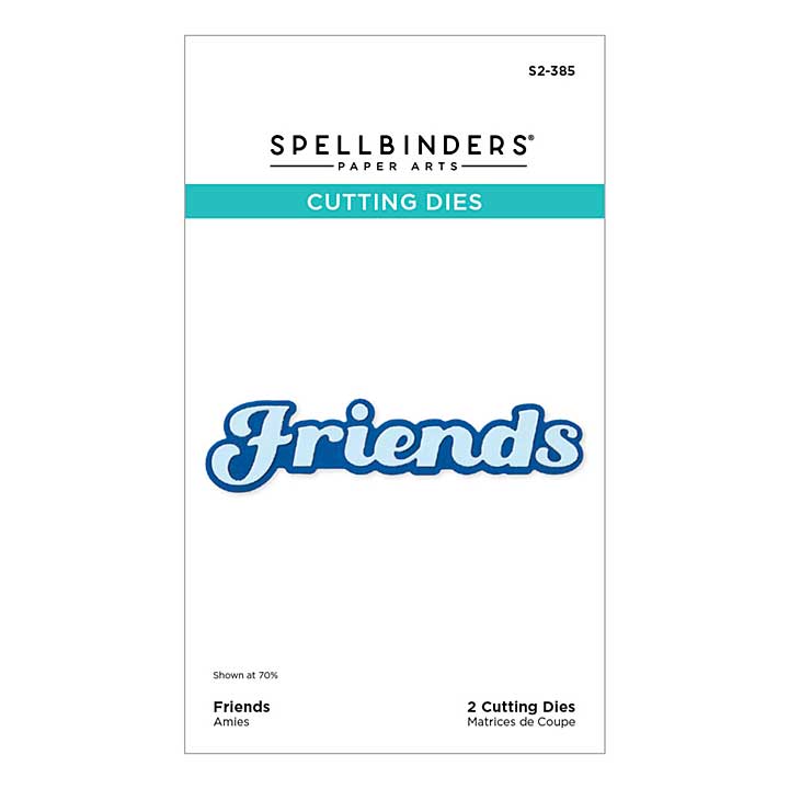 Spellbinders Shapeabilities - Friends Etched Dies