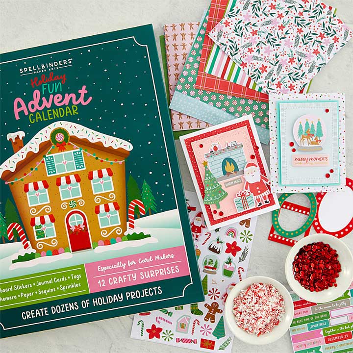 Spellbinders Crafters Home 12 DAY ADVENT Calendar Kit