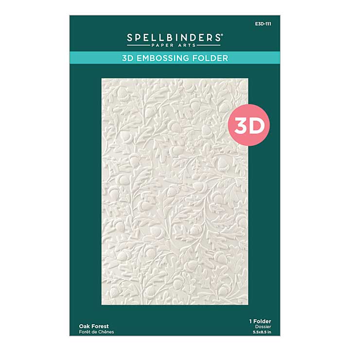 SO: Spellbinders 3D Embossing Folder - Oak Forest 3D Embossing Folder