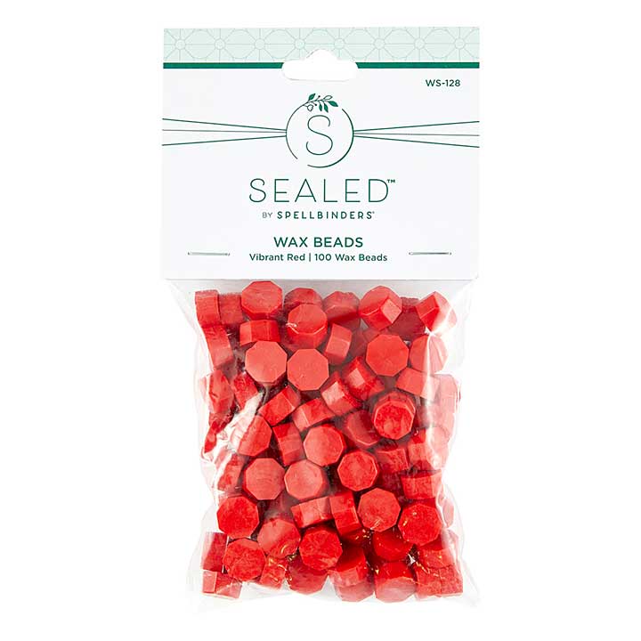 Spellbinders Wax Beads - Vibrant Red Wax Beads