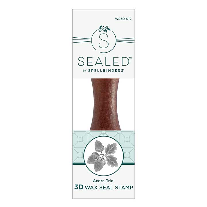 Spellbinders Wax Seals - Acorn Trio 3D Wax Seal Stamp