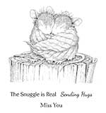 Spellbinders Snuggle Up Cling Rubber Stamp