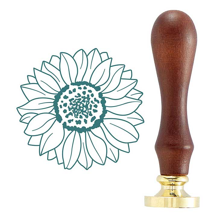 Spellbinders Sunflower Wax Seal Stamp (WS-065 )