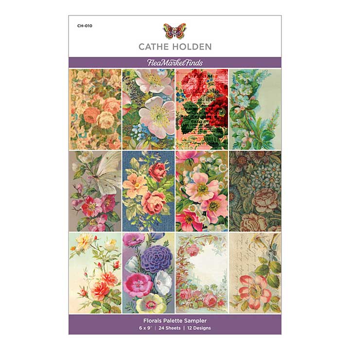 Spellbinders Florals Palette Sampler 6x9 Inch Paper Pad