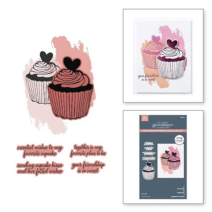 Spellbinders BetterPress Society - Membership (Dec 24) - Cupcake Kisses