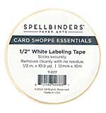 Spellbinders White Labeling Tape 1-2 Inch