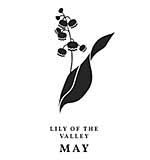 Spellbinders May Lily of the Valley Press Plates