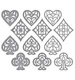 Spellbinders Kaleidoscope Noble Suits Etched Dies