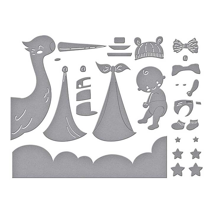 Spellbinders Bundle of Joy Etched Dies
