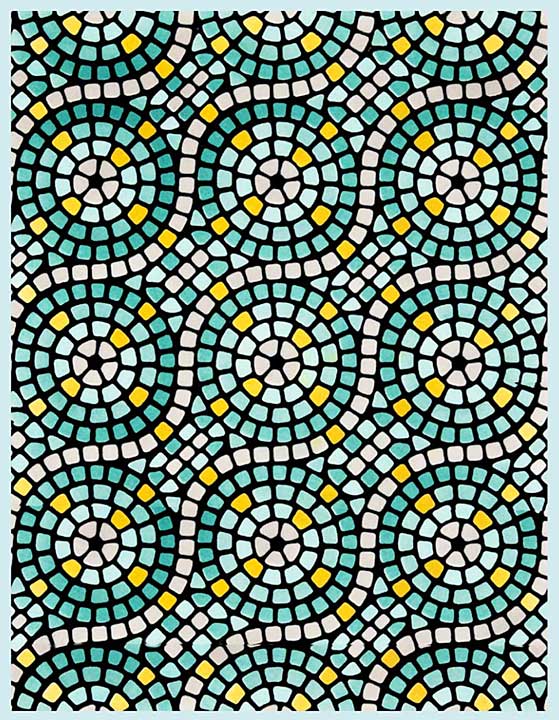 Spellbinders BetterPress Society Membership (May 25) - Mosaic Tile and Text Press Plate