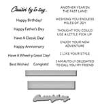 Spellbinders Classic Road Legends Clear Stamp and Die Set Cruisin By Sentiments