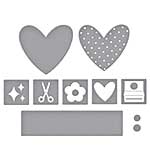 Spellbinders Crafty Babe with Simple Stories Etched Dies Labels and Icons