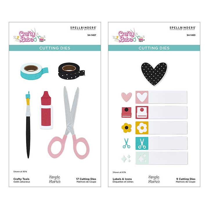 Spellbinders Crafty Babe with Simple Stories Die Bundle