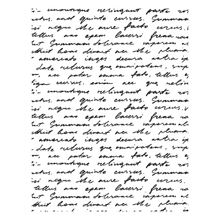 Spellbinders Wildflowers BetterPress Plate Script Text