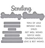Spellbinders Wildflowers Clear Stamp and Die Set Sending Smiles Sentiments