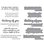 Spellbinders Summer Solstice Garden BetterPress Plate and Die Set Sentiments
