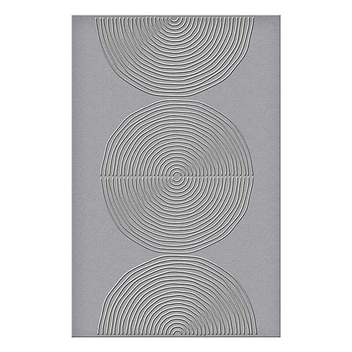Spellbinders Modern Botanicals Embossing Folder Lined Circles