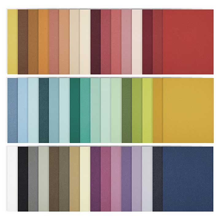Spellbinders The Full 48 8.5x11 Inch Colour Wheel Cardstock Pack (48 shades)