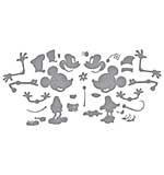 Spellbinders Say Cheese Classic Mouse Etched Dies Steamboat Willie Duo