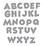 Spellbinders Say Cheese Classic Mouse Etched Dies Alphabet